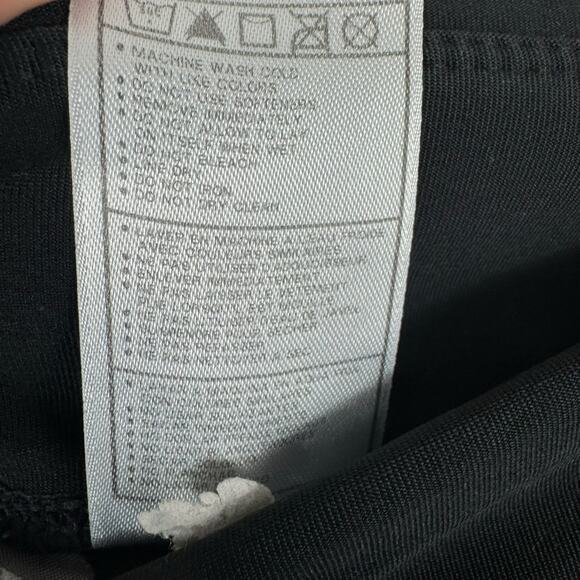 Nike Dri-Fit Black Boot Cut Mid Rise Pull On Stretchy Athletic Leggings Size M - Picture 5 of 5